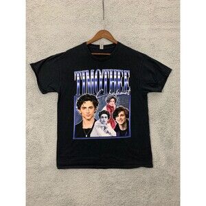 TIMOTHEE CHALAMET Collage Short Sleeve T-Shirt Youth Large (L) Willy Wonka Dune